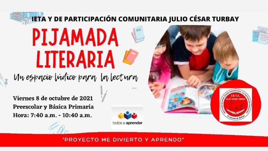 Afiche Pijamada Literaria 2021